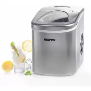 Countertop Ice Cube Maker Machine 2.2L Electric Fast Automatic Portable Geepas - Silver