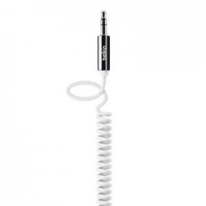 Belkin 3.5mm Coiled Aux Cable 1.8m In White