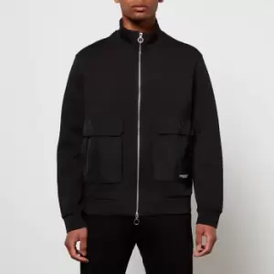 Armani Exchange Mens Front Pockets Zip-Through Sweatshirt - Black - XL