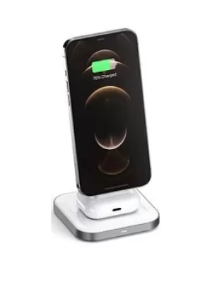 Satechi Magnetic 2-In-1 Wireless Charging Stand (Space Grey)