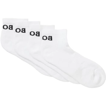 Boss 2 Pack Sport Ankle Socks - White