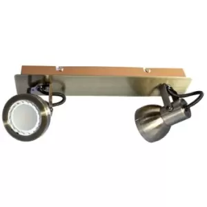 Cristal Record Lighting - Cristal Heli 2-Light Track Kit GU10 Antique Brass