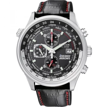 Citizen Black 'Red Arrows World Time' Chronograph Eco-Drive Watch - CA0080-03E