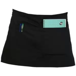 Absolute Apparel Adults Workwear Waist Apron With Pocket (Pack of 2) (One Size) (Black) - Black