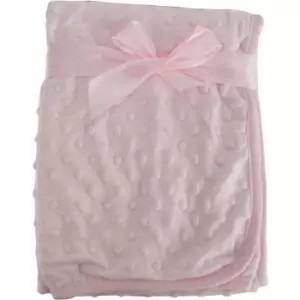 Snuggle Baby Baby Boys/Girls Spotted Baby Wrap (75cm x 100cm) (Pink) - Pink