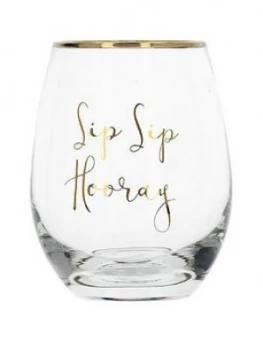Creative Tops Ava and I Sip Sip Hooray Stemless Wine Glass