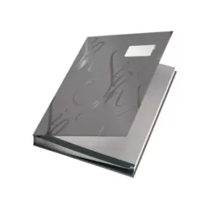 Design Signature Book with 18 Card Dividers A4 - Grey