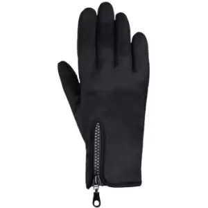 Hy Stalactite Zipped Riding Gloves (S) (Black) - Black