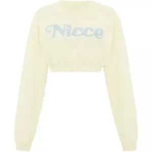 Nicce Mera Cropped Sweater - Yellow