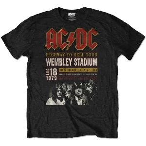 AC/DC - Wembey '79 Unisex XX-Large T-Shirt - Black