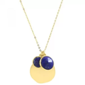 Ladies Lola Rose Gold Plated Lapis Lazuli Nerio Short Necklace