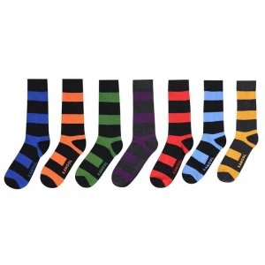Kangol Formal 7 Pack Socks Mens - Bold Stripe
