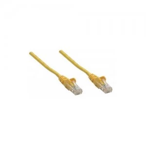 Intellinet Network Patch Cable Cat6A 20m Yellow Copper S/FTP LSOH / LSZH PVC RJ45 Gold Plated Contacts Snagless Booted Polybag