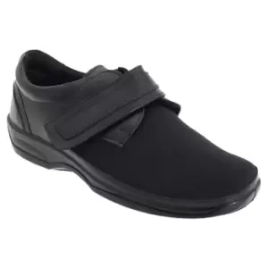 Mod Comfys Womens/Ladies X Wide Orthotics Stretch Comfort Shoes (6 UK) (Black)