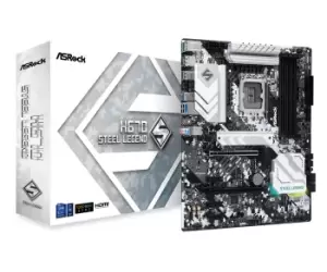 ASRock H670 STEEL LEGEND Intel DDR4 ATX Motherboard - LGA 1700