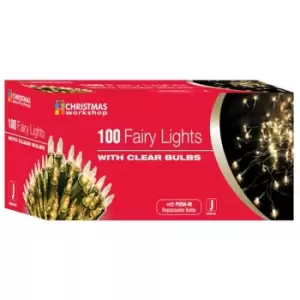 Christmas Workshop Shadeless Fairy Lights (String Of 100) (UK Plug) (One Size) (Warm White) - Warm White