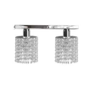 Diament Twin Ceiling Spotlight Hanging Droplets, 50cm, 2x E27