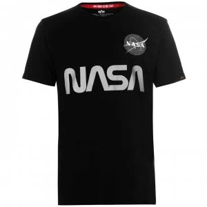 Alpha Industries NASA Reflective Tee - Black