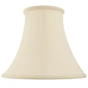 18" Round Bell Handmade Lamp Shade Cream Fabric Classic Table Light Bulb Cover