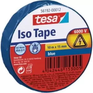 tesa 56192-00012-22 56192-00012-22 Electrical tape Blue (L x W) 10 m x 15mm