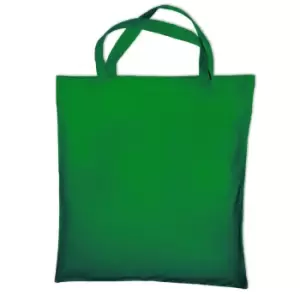 Jassz Bags "Cedar" Cotton Short Handle Shopping Bag / Tote (Pack Of 2) (One Size) (Pea Green)