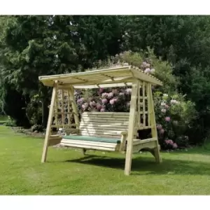Antoinette Swing - Sits 3, wooden garden swinging chair hammock