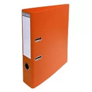 Prem'Touch Lever Arch File PVC A4, S70mm 2 Ring, Orange, Pack of 10
