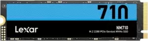 Lexar NM710 500GB SSD PCIe Gen4 M.2 SSD - 5000 MB/s Read and 2600 MB/s Write - LNM710X500G-RNNNG
