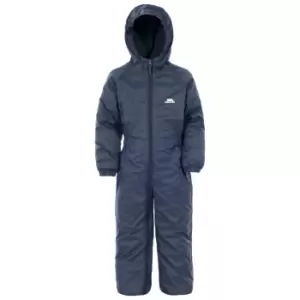 Trespass Baby Unisex Dripdrop Padded Waterproof Rain Suit (12/18 Months) (Navy Blue)