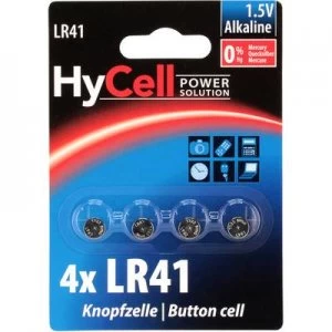 HyCell AG3 Button cell LR41 Alkali-manganese 30 mAh 1.5 V 4 pc(s)