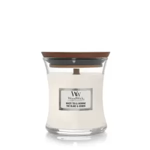 Woodwick White Tea & Jasmine Candle, Mini