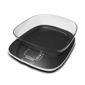 Salter Contour Bowl Digital Kitchen Scale 20kg Capacity - Black