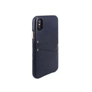 OBX Leather Card Slot Case for iPhone X 77-58610 - Navy