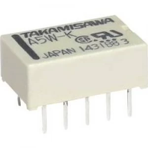 PCB relays 5 Vdc 1 A 2 change overs Takamisawa A5W