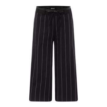 DKNY Crop Wide Leg Pants - Black/White