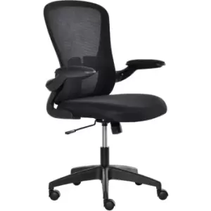 Vinsetto Mesh Home Office Chair Swivel Task Chair w/ Lumbar Support, Arm, Black
