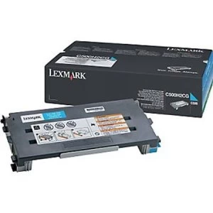 Lexmark C500H2CG Cyan Laser Toner Ink Cartridge