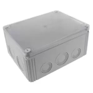 Wiska COMBI Clear Cover DK Junction box with clamping terminals Light Grey - 10110738