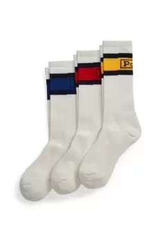 3 Pack Classic Stripe Crew Sock