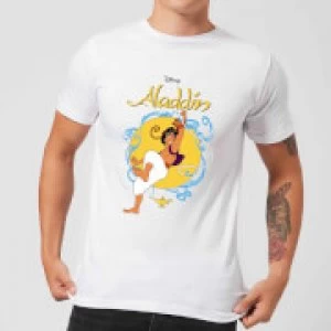 Disney Aladdin Rope Swing Mens T-Shirt - White - S
