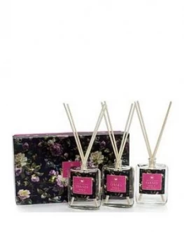 Oasis Home Renaissance Rose And Patchouli 3 Wood Diffuser Gift Set