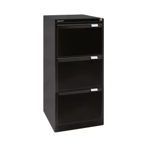 Bisley Filing Cabinet 470x622x1016mm 3 Drawer Black