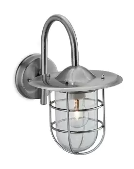 Cage 1 Light Wall Light Stainless Steel IP44, E27