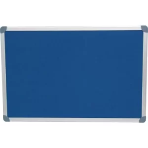 Executive Felt Notice Board 1200X900M Blue/Aluminium Trim