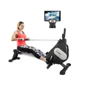 Bigzzia - 15-Level Adjustable Resistance Magnetic Rowing Machine lcd Display