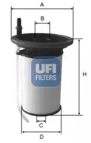 26.053.00 UFI Fuel Filter
