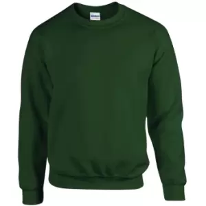 Gildan Childrens Unisex Heavy Blend Crewneck Sweatshirt (Pack Of 2) (M) (Forest Green)