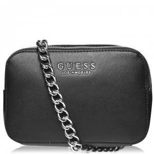 Guess Guess Double Zip Round Bag - BLACK BLA
