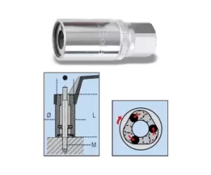 Beta Tools 1433 Roller Stud Extractor 1/2" Sq Dr M10 014330010