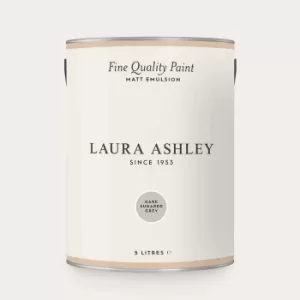 Laura Ashley Matt Emulsion Paint Dark Sugared Grey 5L